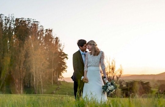 Tomales Bay Area Wedding picture of bride and Groom